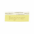 Beginner Award Ribbon w/ Gold Foil Imprint (4"x1 5/8")